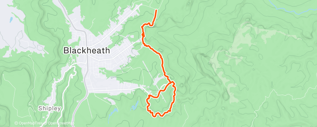 Peta aktivitas, Afternoon Run