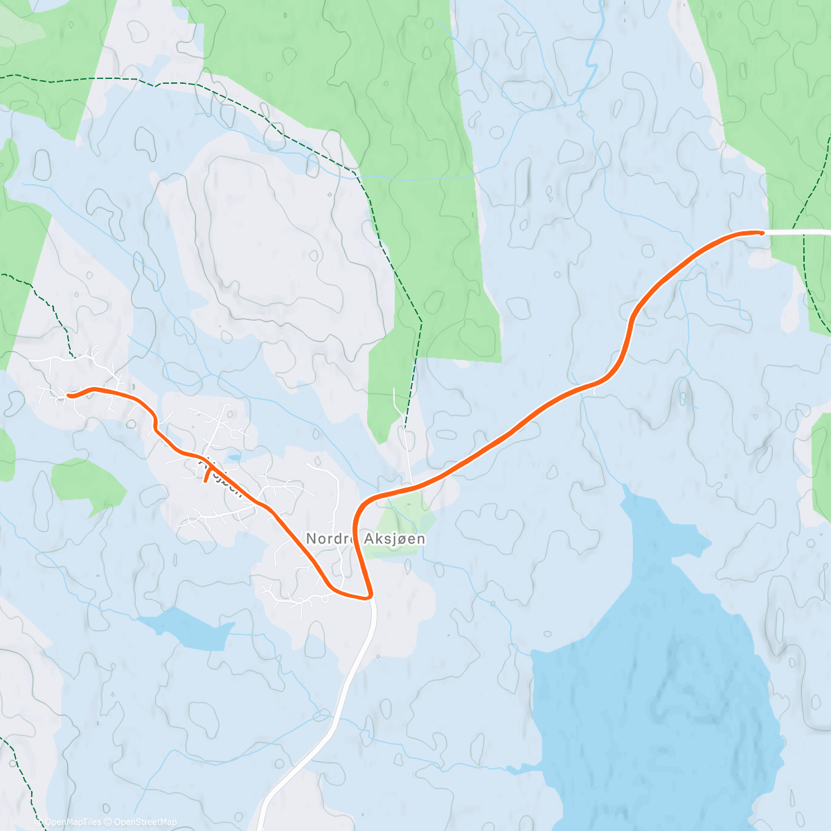 Map of the activity, Jogg