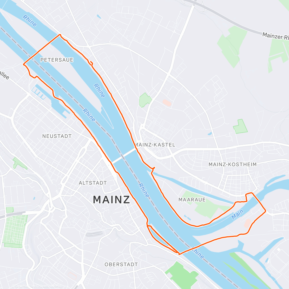 Map of the activity, Montag