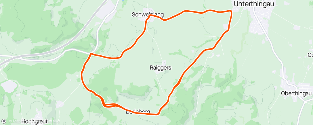 Map of the activity, Tour de Allgäu 2/3 - Schweinlang