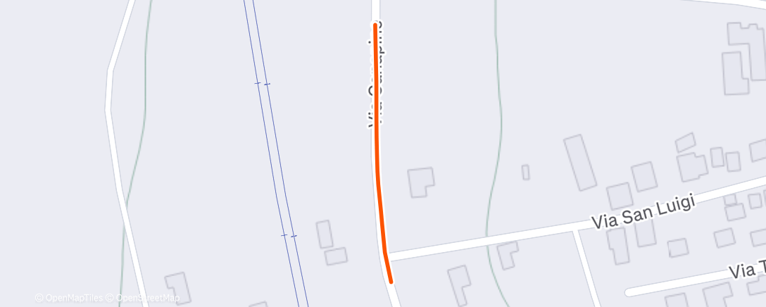 Map of the activity, Corsa dell'ora di pranzo