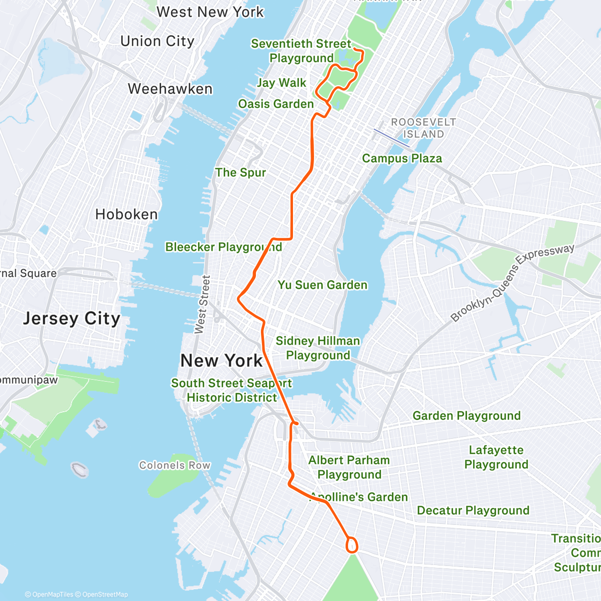 Map of the activity, Zwift - Group Ride: ZTPL Cycling Club Coffee Ride (C) on Watts the Limit in New York