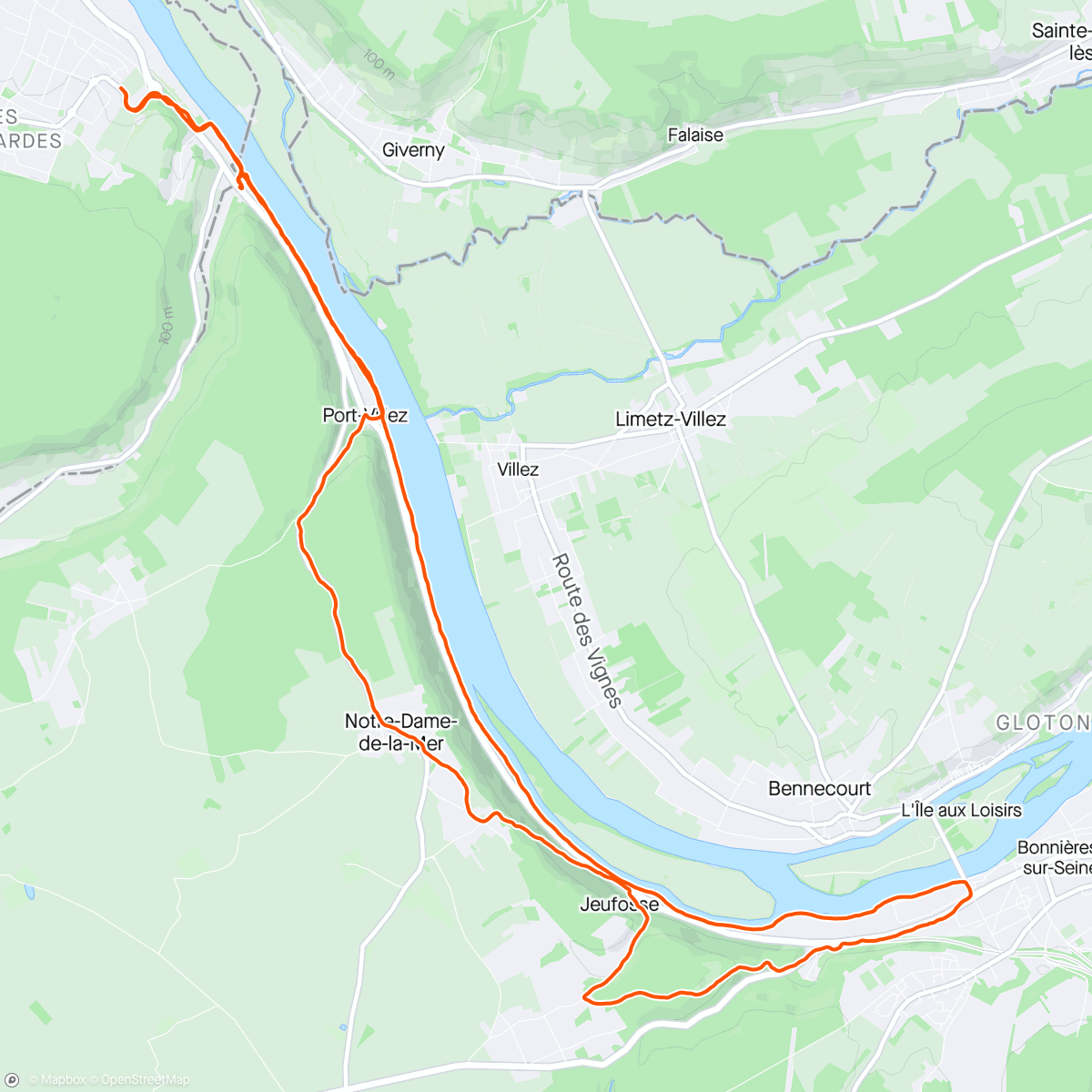 Map of the activity, Sortie longue