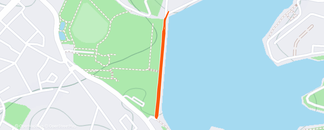 Map of the activity, 朝のランニング