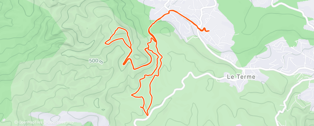 Map of the activity, Baou