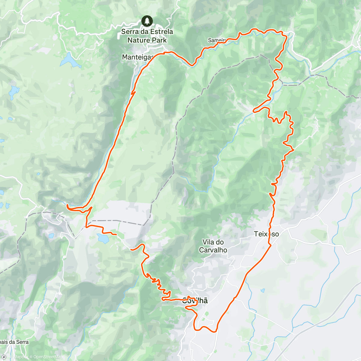 Map of the activity, CYCLING CAMP 
Serra da Estrela 
Dia 3