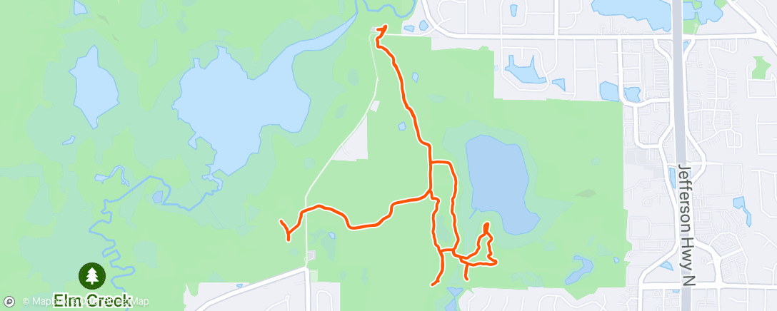 Map of the activity, Morning Run