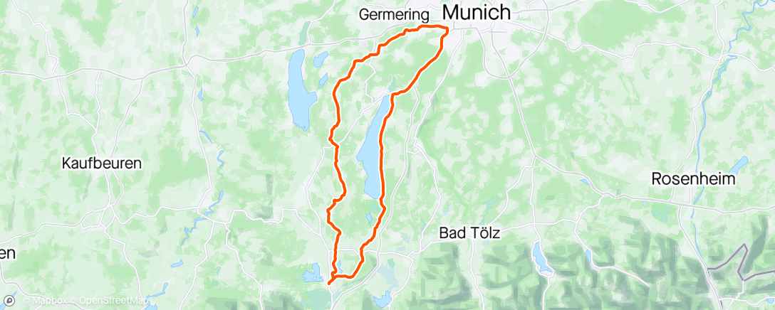 Map of the activity, #018 ride - First long ride after crash ... Bis auf den Graupel, Schnee, Regen und Wind wars total echön 😅💜😘