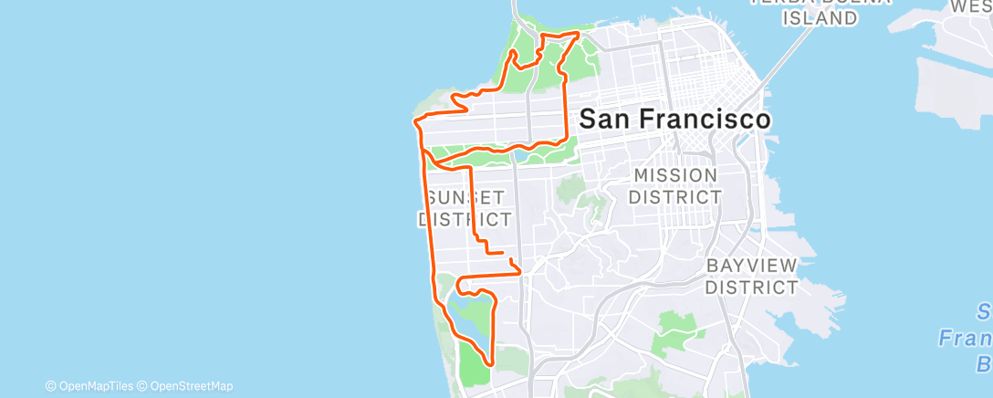 Карта физической активности (Morning Ride)