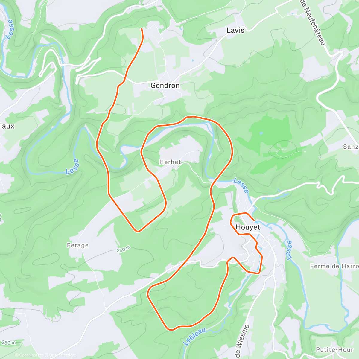 Map of the activity, MyWhoosh - A forest