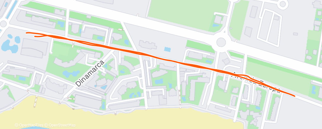 Map of the activity, Morning Run