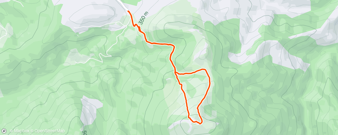 アクティビティ「Carrera de montaña matutina」の地図