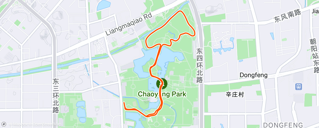 Map of the activity, Morning Run