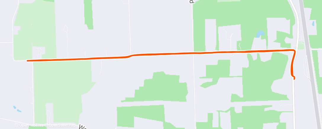 Map of the activity, Test Run