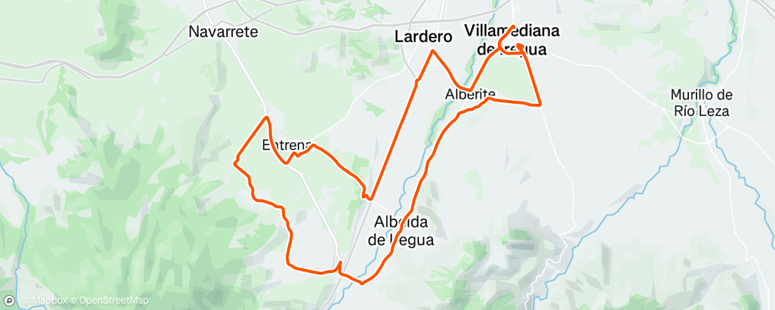 Карта физической активности (Bicicleta por la tarde)