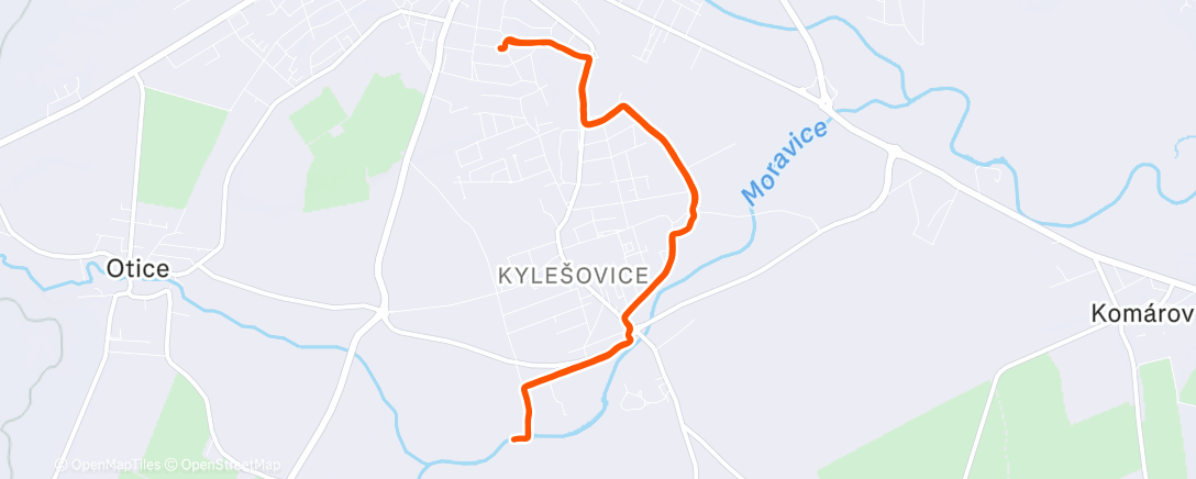 Map of the activity, 10 K postaru