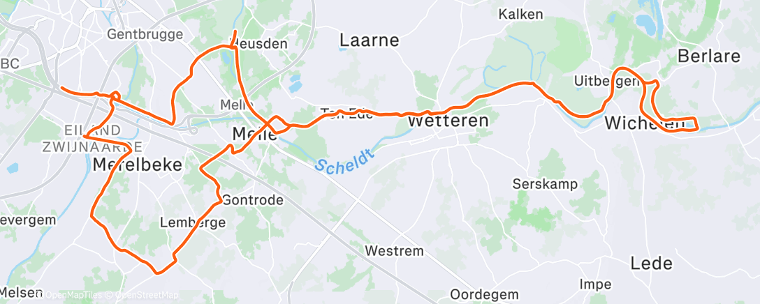 Map of the activity, Wielersport