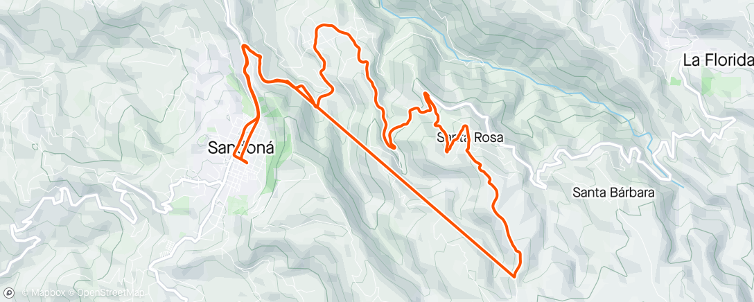 Map of the activity, Santa Rosa
