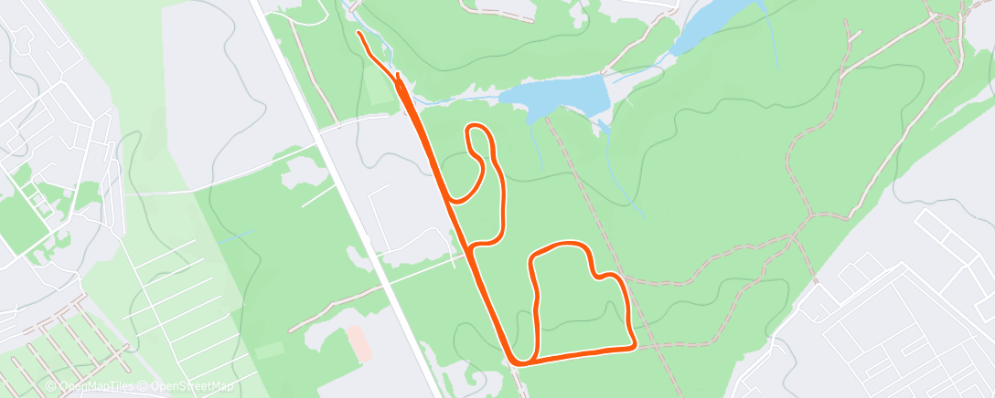 Map of the activity, Afternoon Nordic Ski