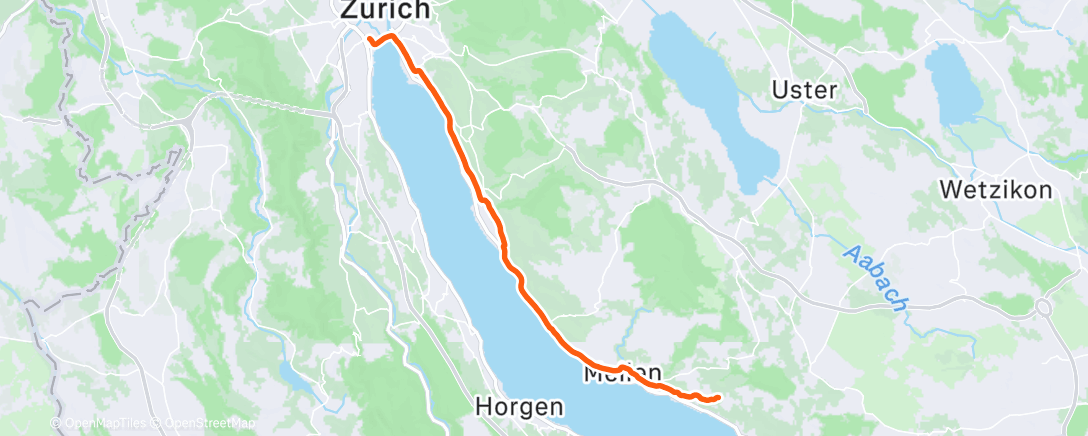 Карта физической активности (Morning Ride)