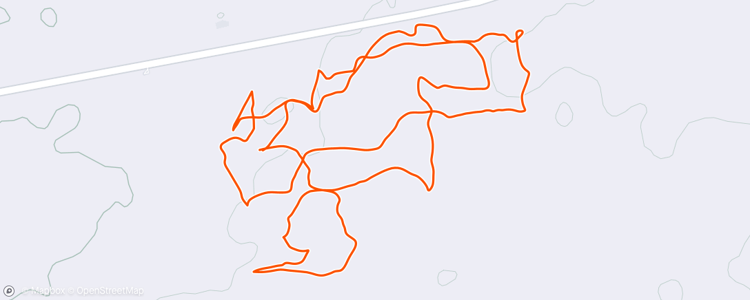 Map of the activity, Дневной забег