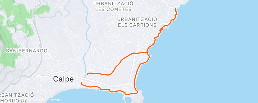 Map of the activity, 1000 trappen