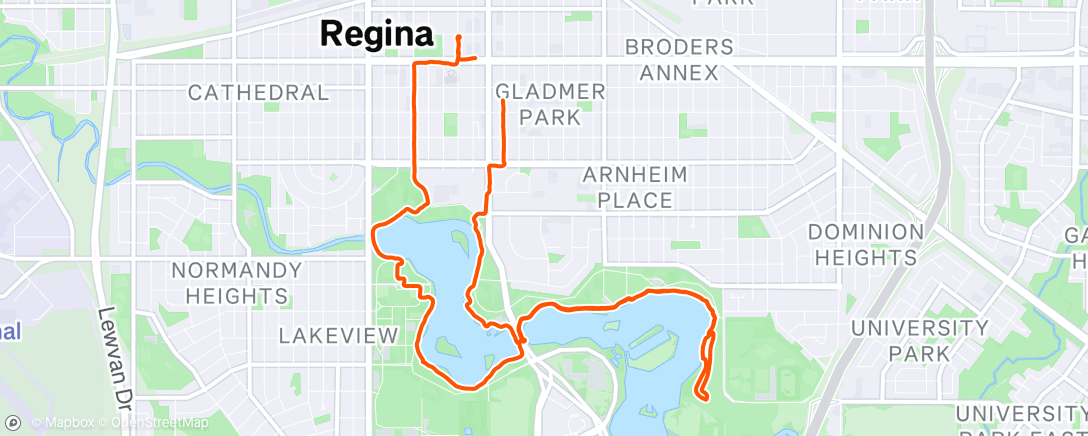 Map of the activity, Afternoon Ride