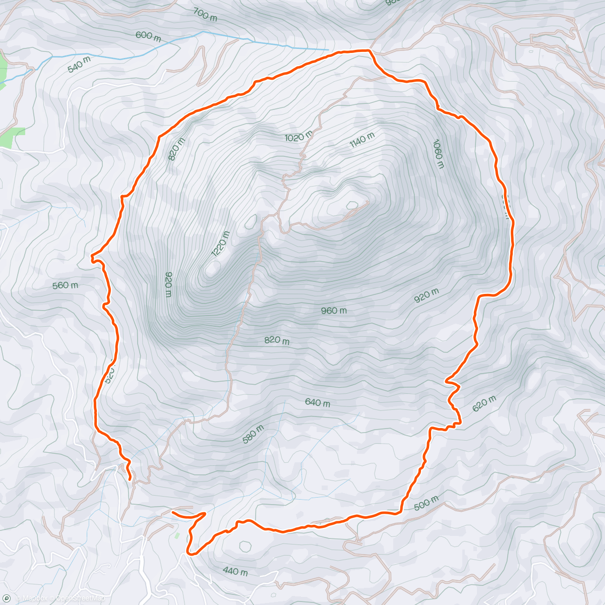 Map of the activity, Fjelltur Puig Campagna.
