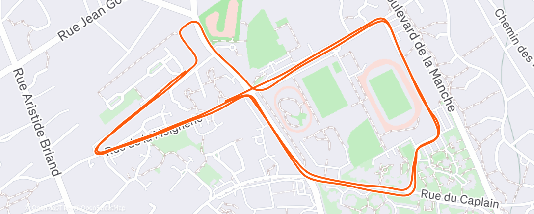 Map of the activity, Les Galopades ☔️