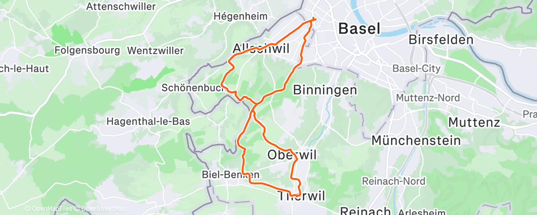 Map of the activity, Gschänkli-Gravel