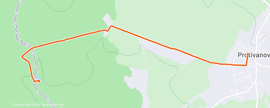 Map of the activity, Morning Hike
