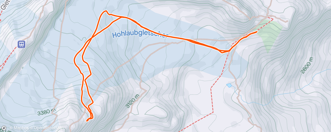 Карта физической активности (Morning Backcountry Ski)