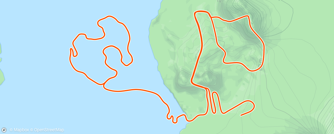 Map of the activity, Zwift - Pacer Group Ride: Volcano Circuit in Watopia and Zwift KOM