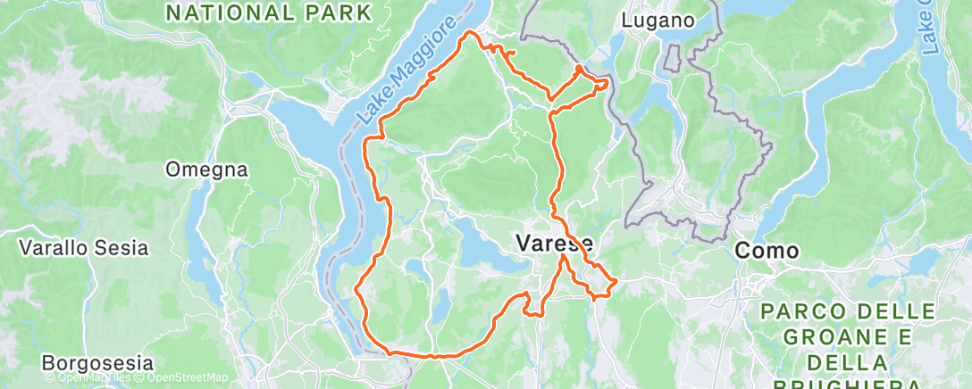 Map of the activity, Morning Ride