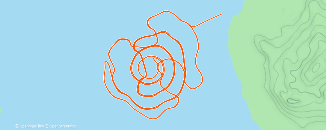 Map of the activity, Zwift 2/2