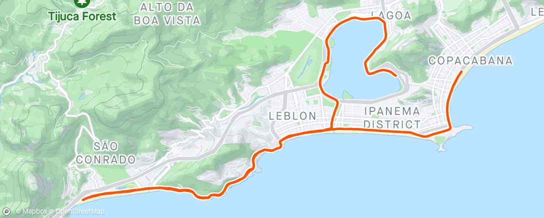 Map of the activity, Primeiro longo rumo ao sub 2h 50 minutos na maratona de Poa!