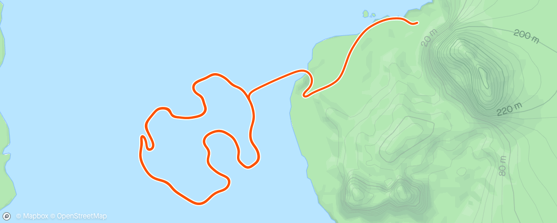 Map of the activity, Zwift - Group Ride: INC Relentless Endurance Intervals (C) on Volcano Circuit in Watopia
