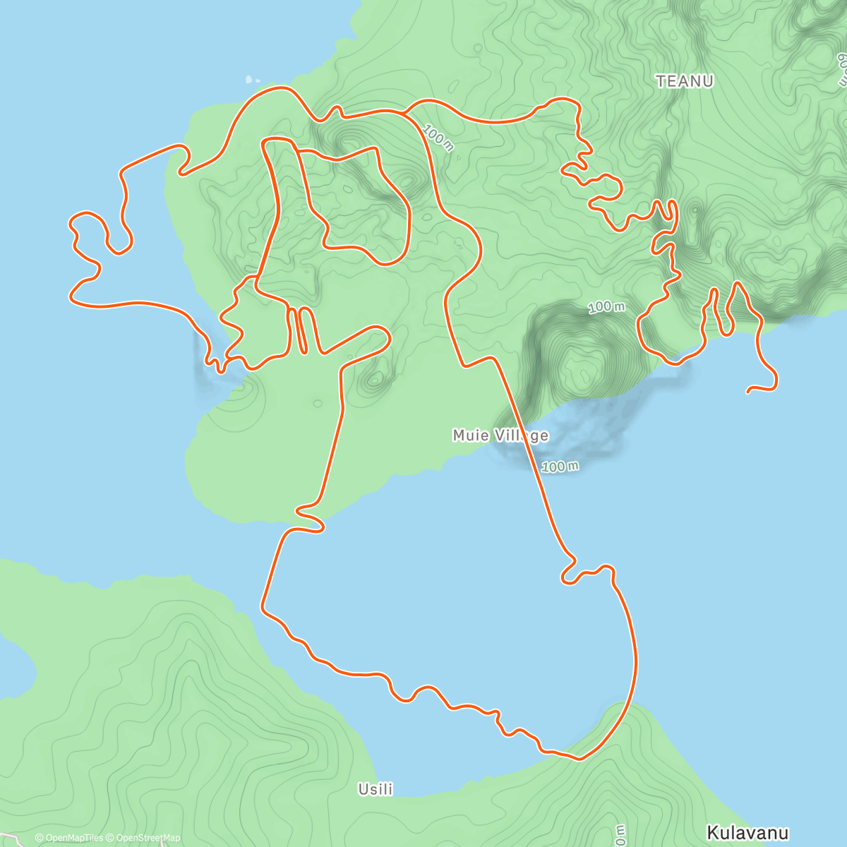Map of the activity, Zwift - Tair Dringfa Fechan in Watopia