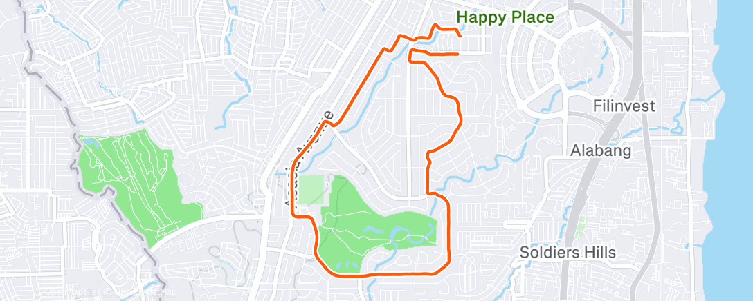Map of the activity, AAVA Afternoon 50
