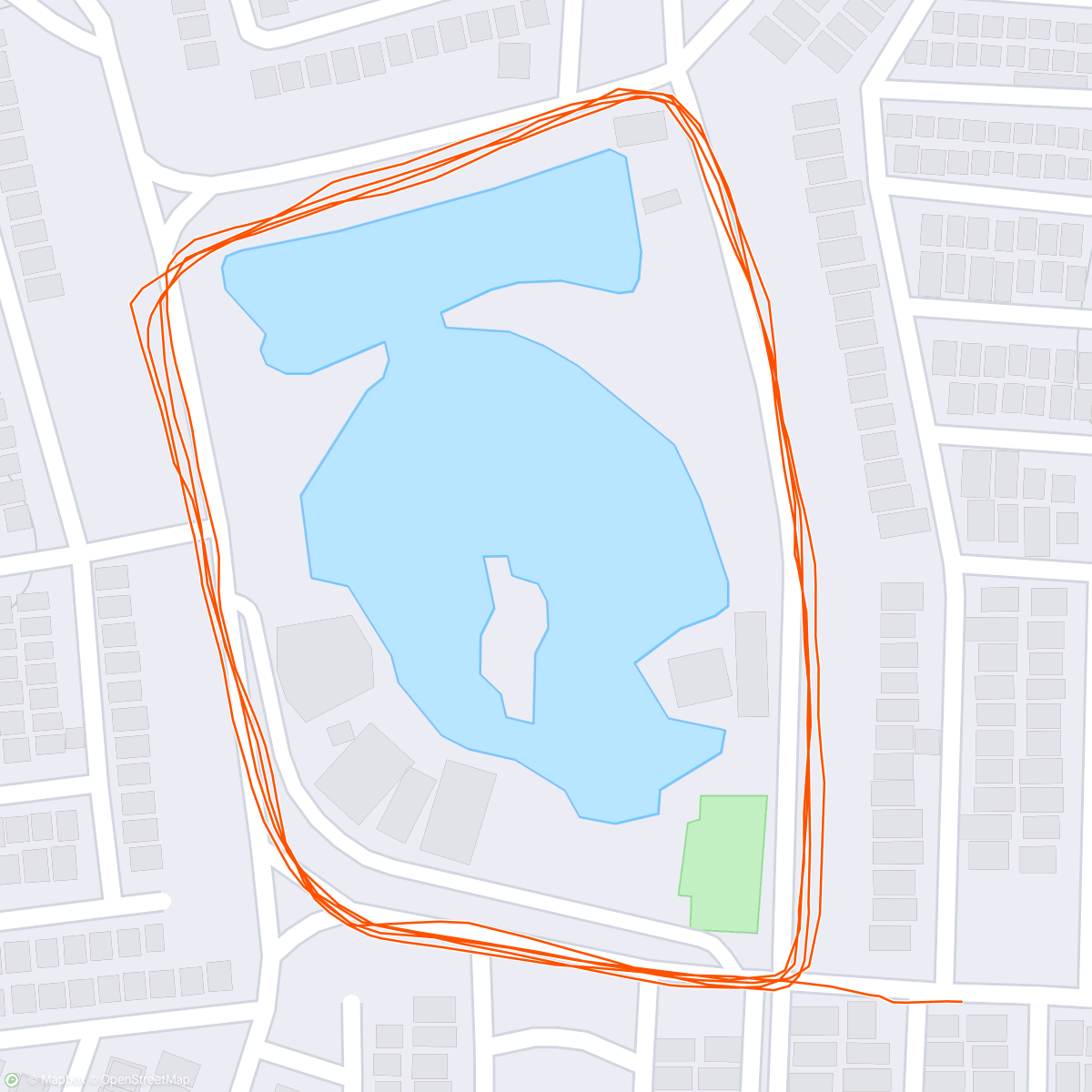 Map of the activity, Morning Coffee Run