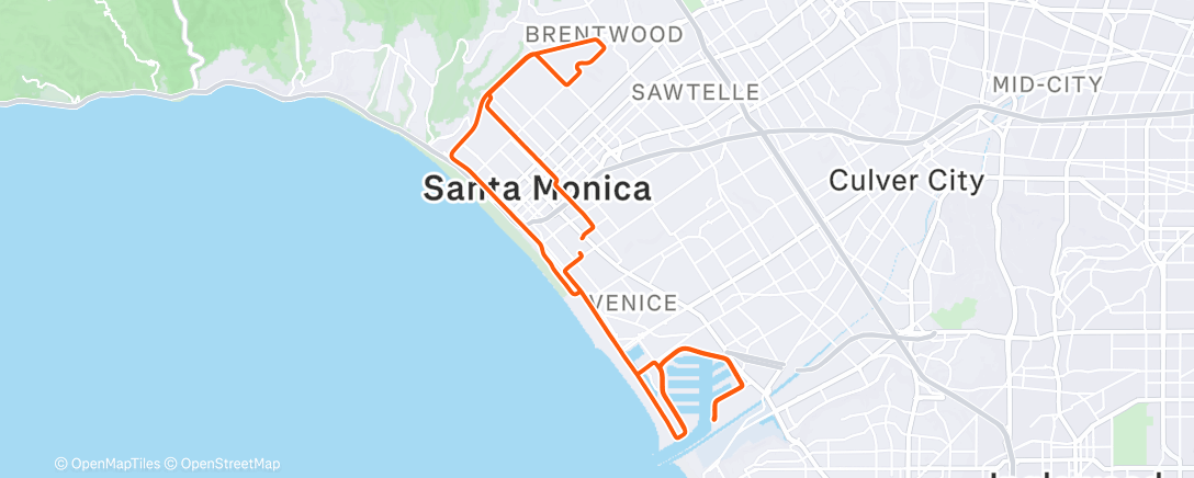 Map of the activity, Morning Ride