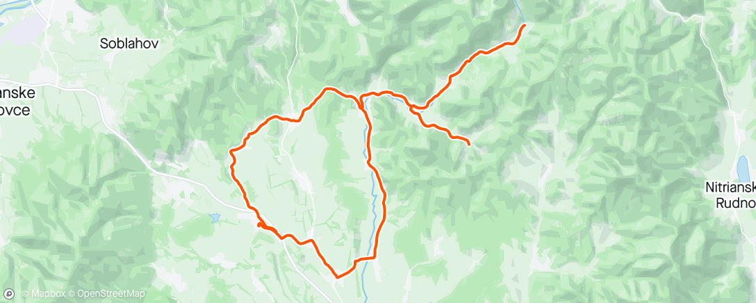 Map of the activity, Cesta- Trebichava, Čierna Lehota