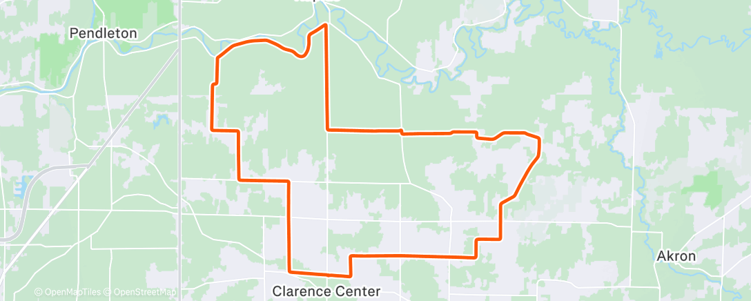Map of the activity, Morning Ride