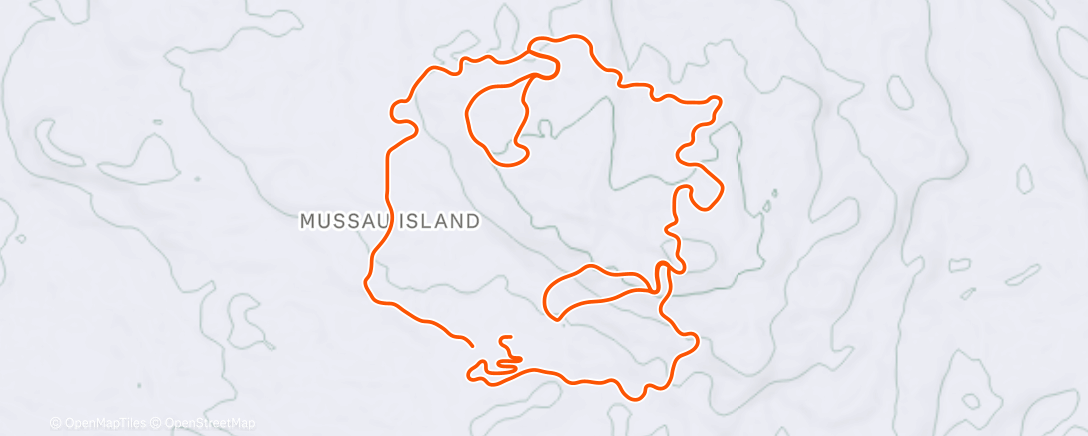 Map of the activity, TrainingPeaks Virtual - Workout: 1h bike giro leve - pós natação