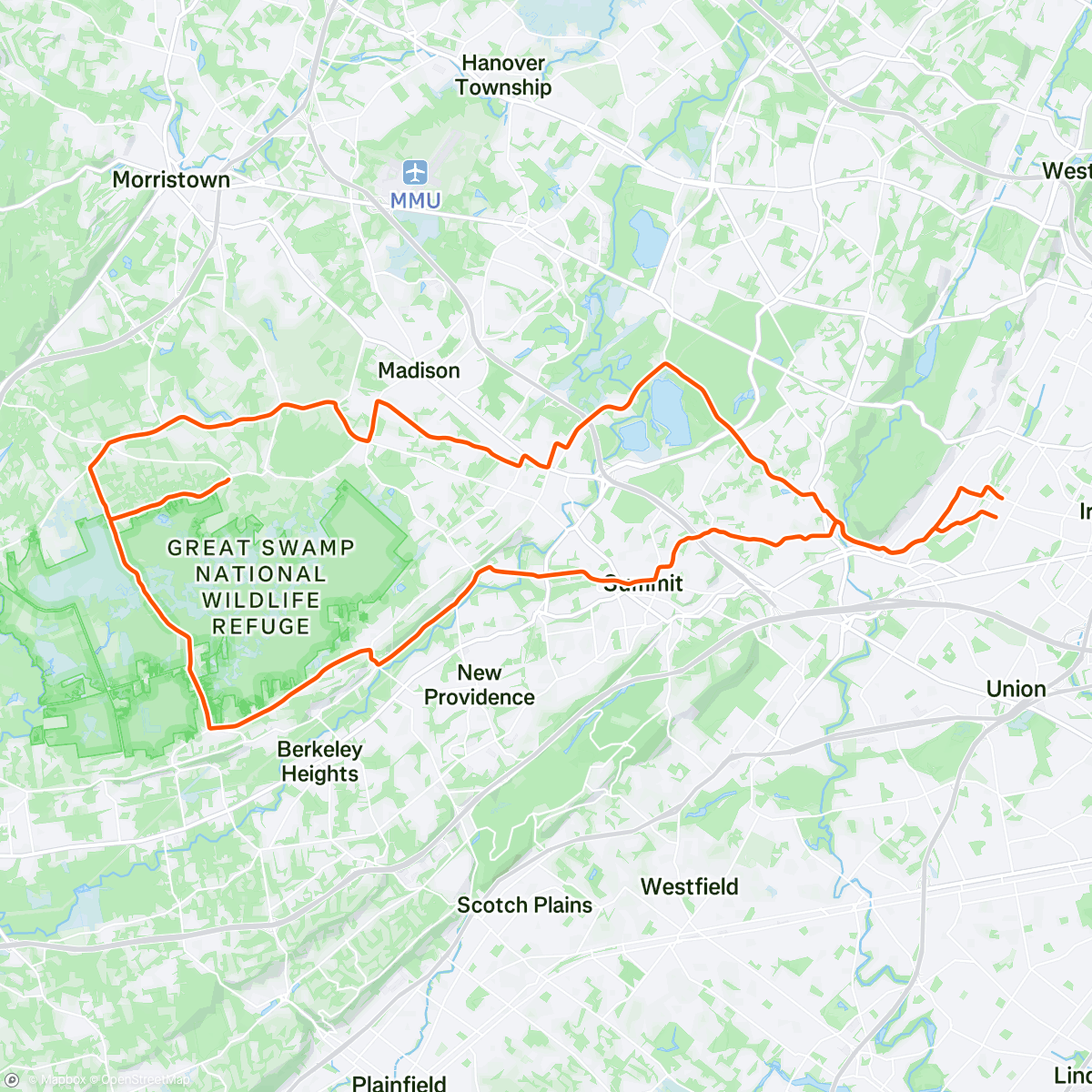 Map of the activity, Over/Unders In The Pouring Rain