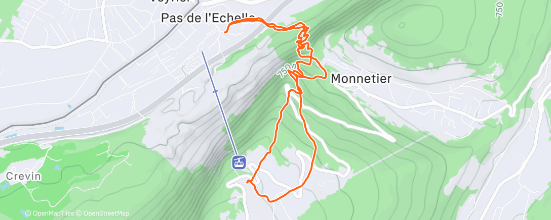 Карта физической активности (Afternoon Run)