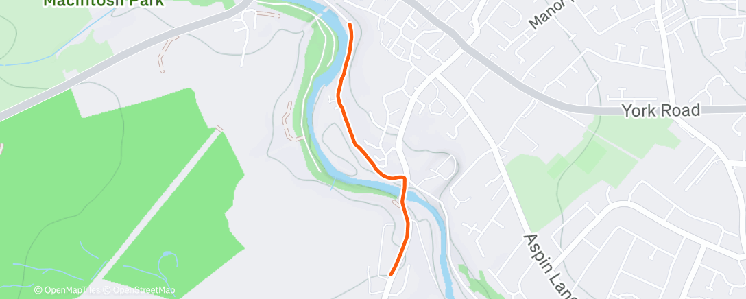 Map of the activity, Morning Walk