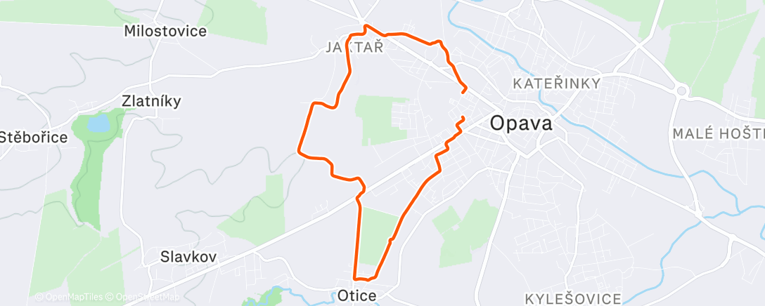 Карта физической активности (Afternoon Run)