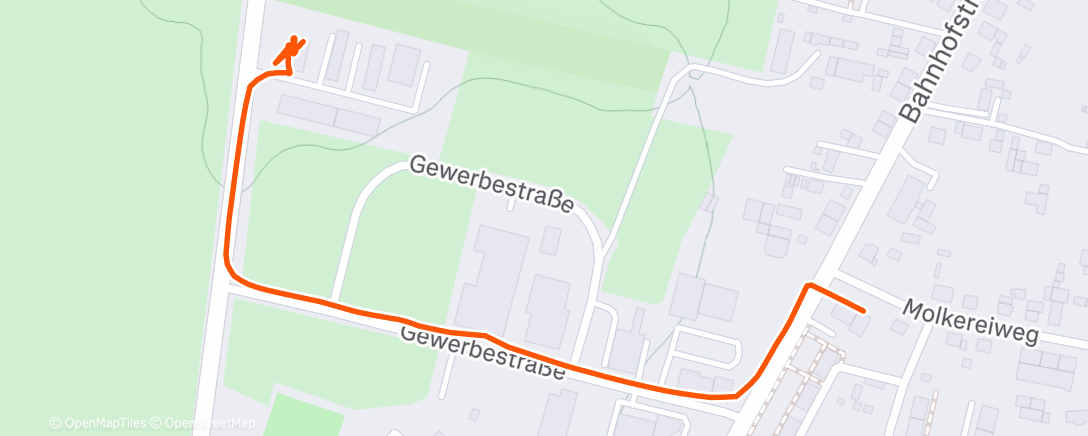 Map of the activity, Spaziergang am Nachmittag