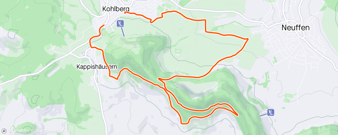 Mapa de la actividad, Ko. - Viehweide- Sattelbogen - Ka. - Ko.